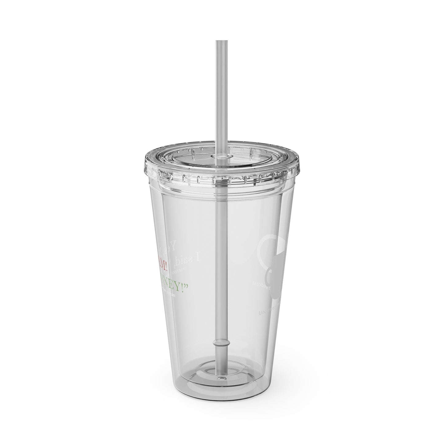 Ma'am My Money Sunsplash Tumbler with Straw, 16 oz - WL