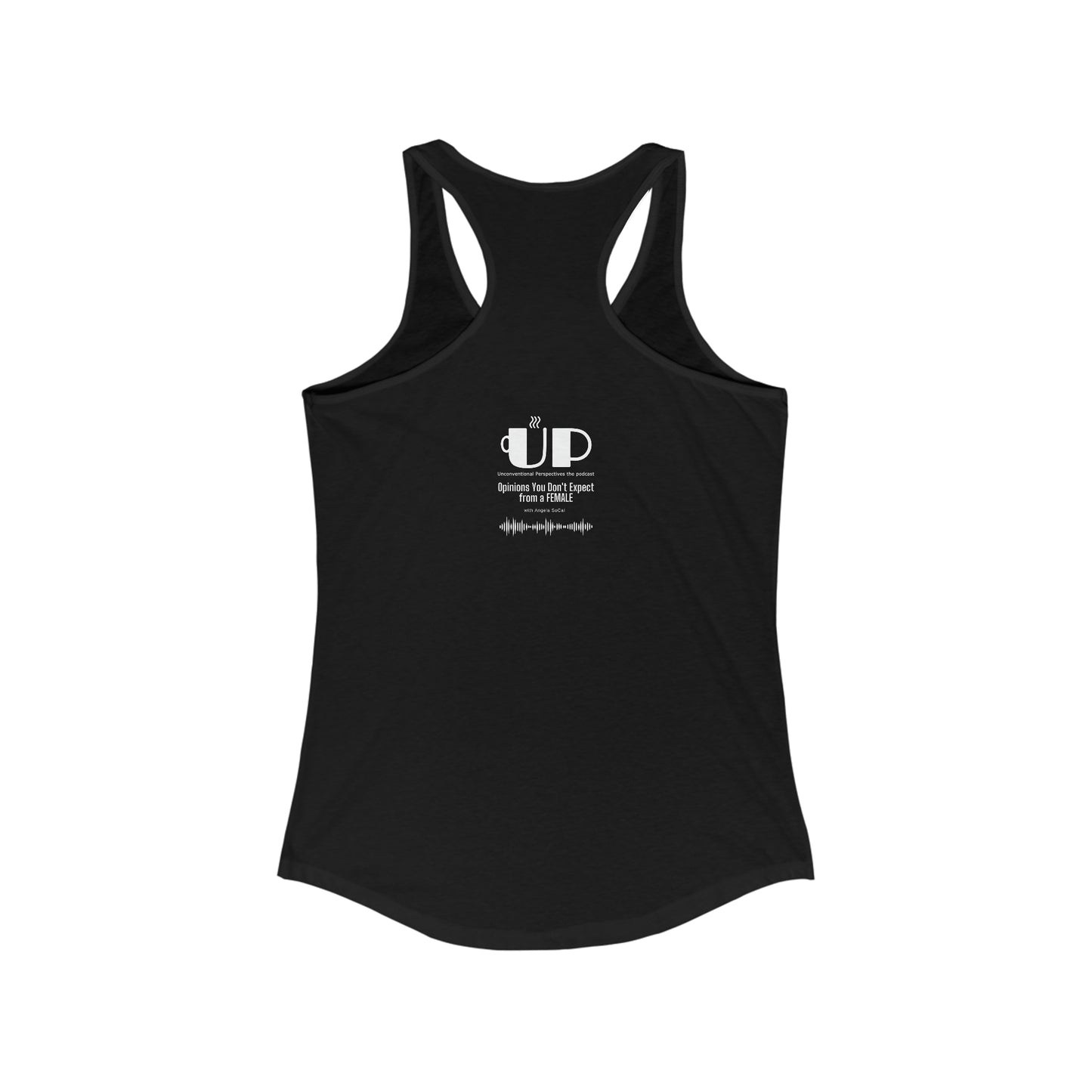 Ma'am His Money Women's Ideal Racerback Tagless Tank, Black - WL