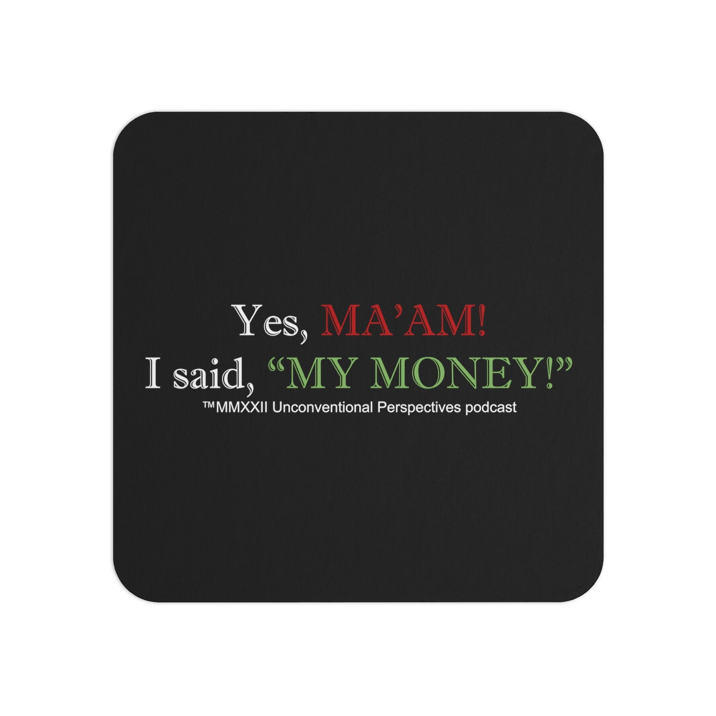 Ma'am My Money Coasters (50, 100 pcs), Black - WL