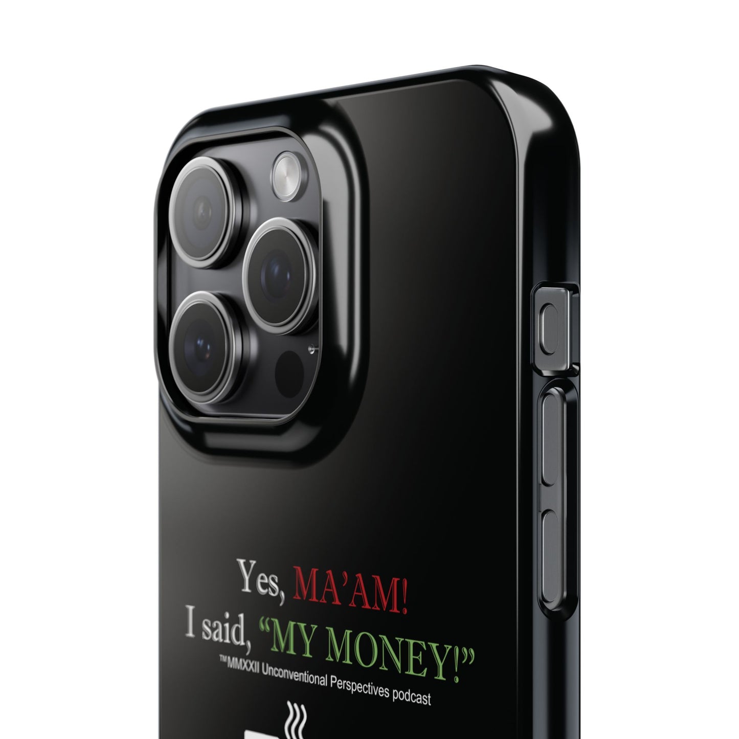 Ma'am My Money Slim Cases, Black - WL