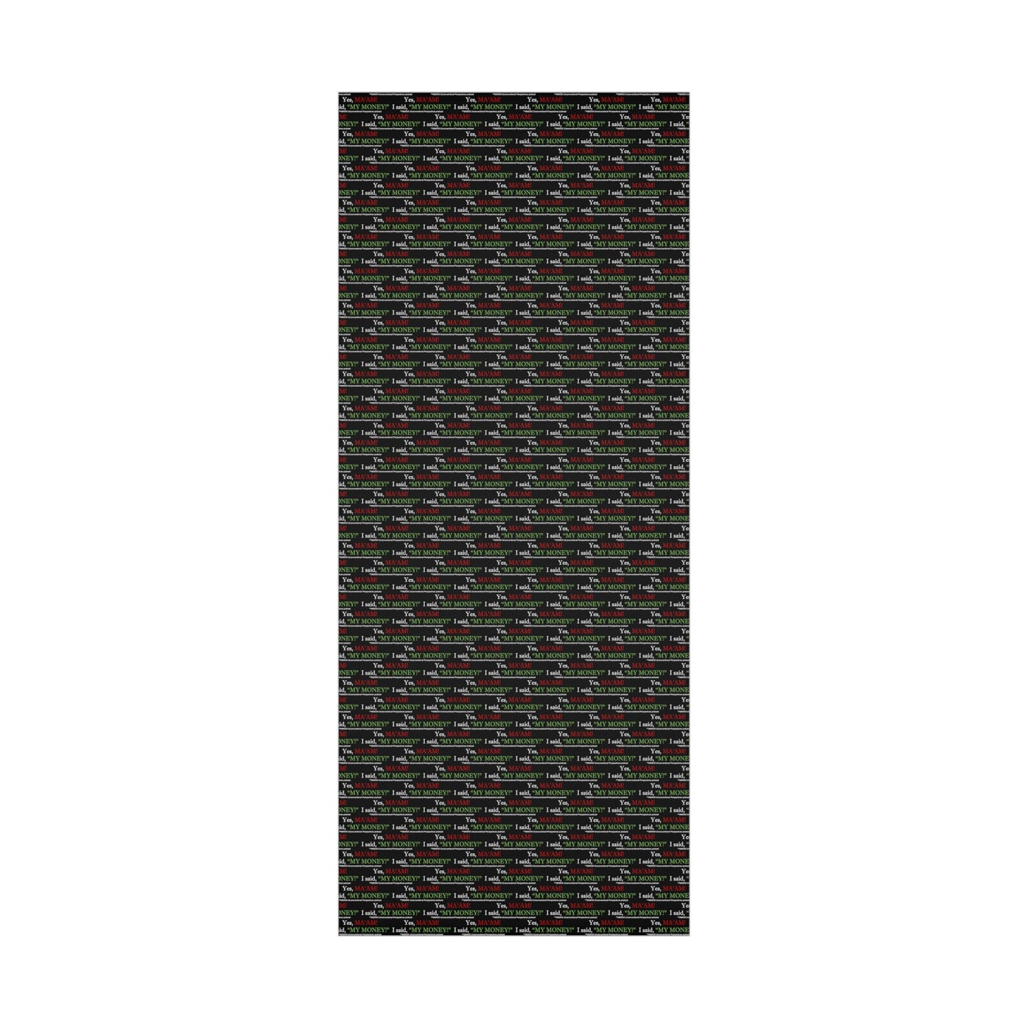 Ma'am My Money Gift Wrap Papers, Black - WL