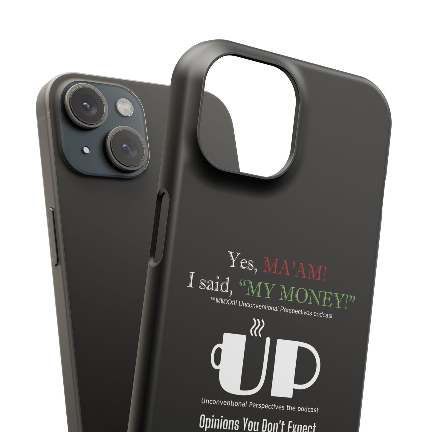 Ma'am My Money Slim Cases, Black - WL