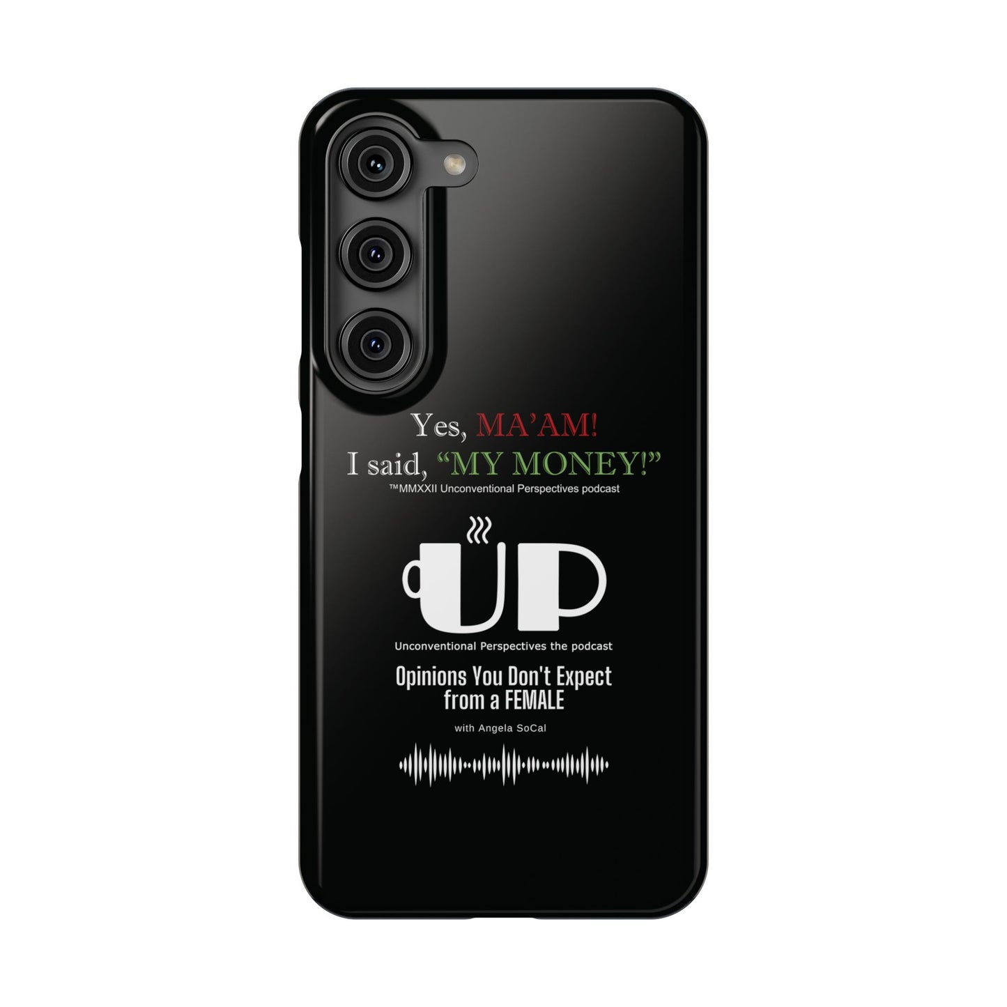 Ma'am My Money Slim Cases, Black - WL