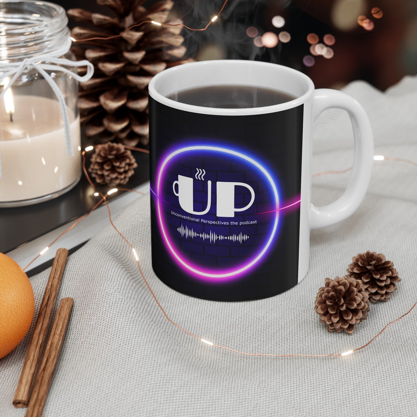 UP the Podcast Signature Line - Ceramic Mug 11oz or 15 oz