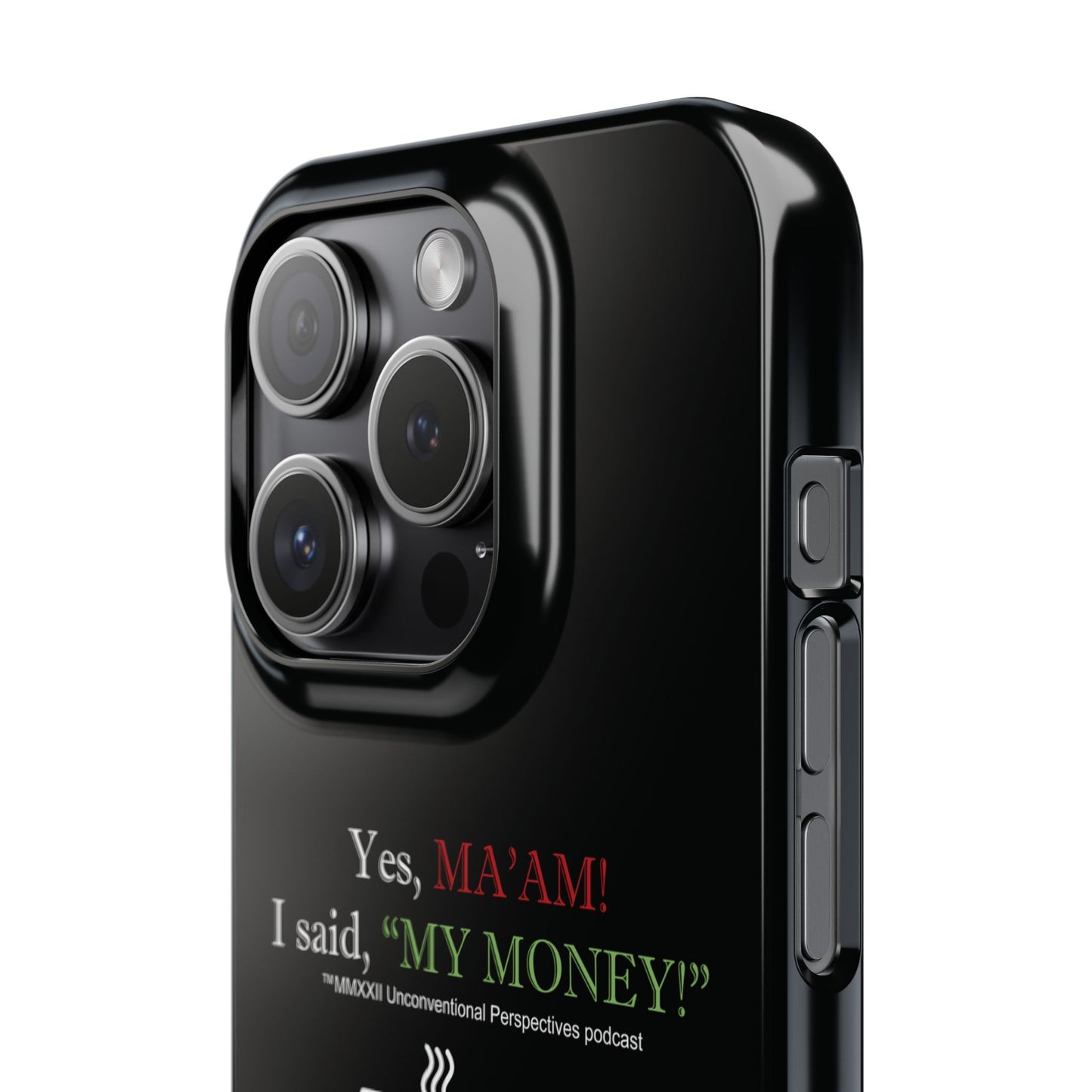 Ma'am My Money Slim Cases, Black - WL