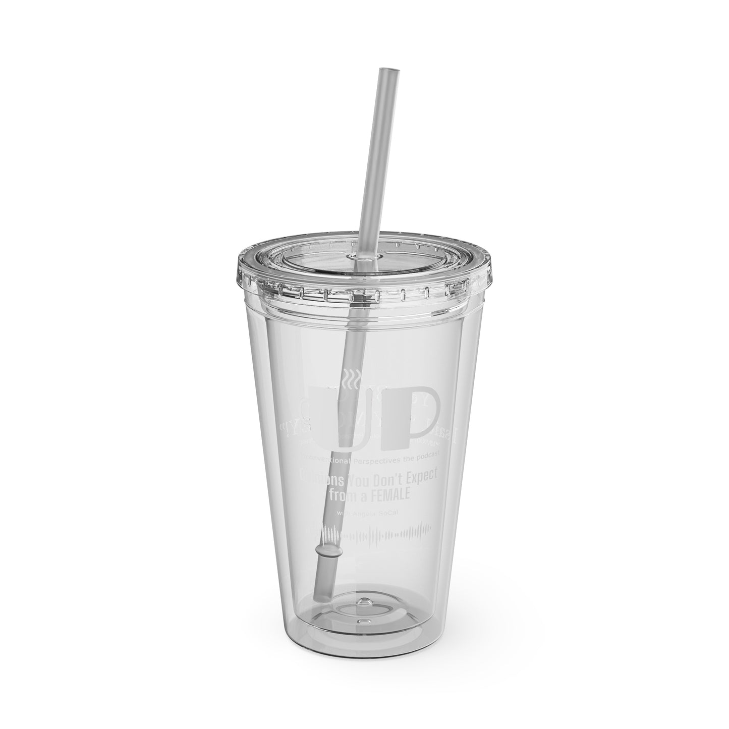 Bitch My Money Sunsplash Tumbler with Straw, 16 oz - WL