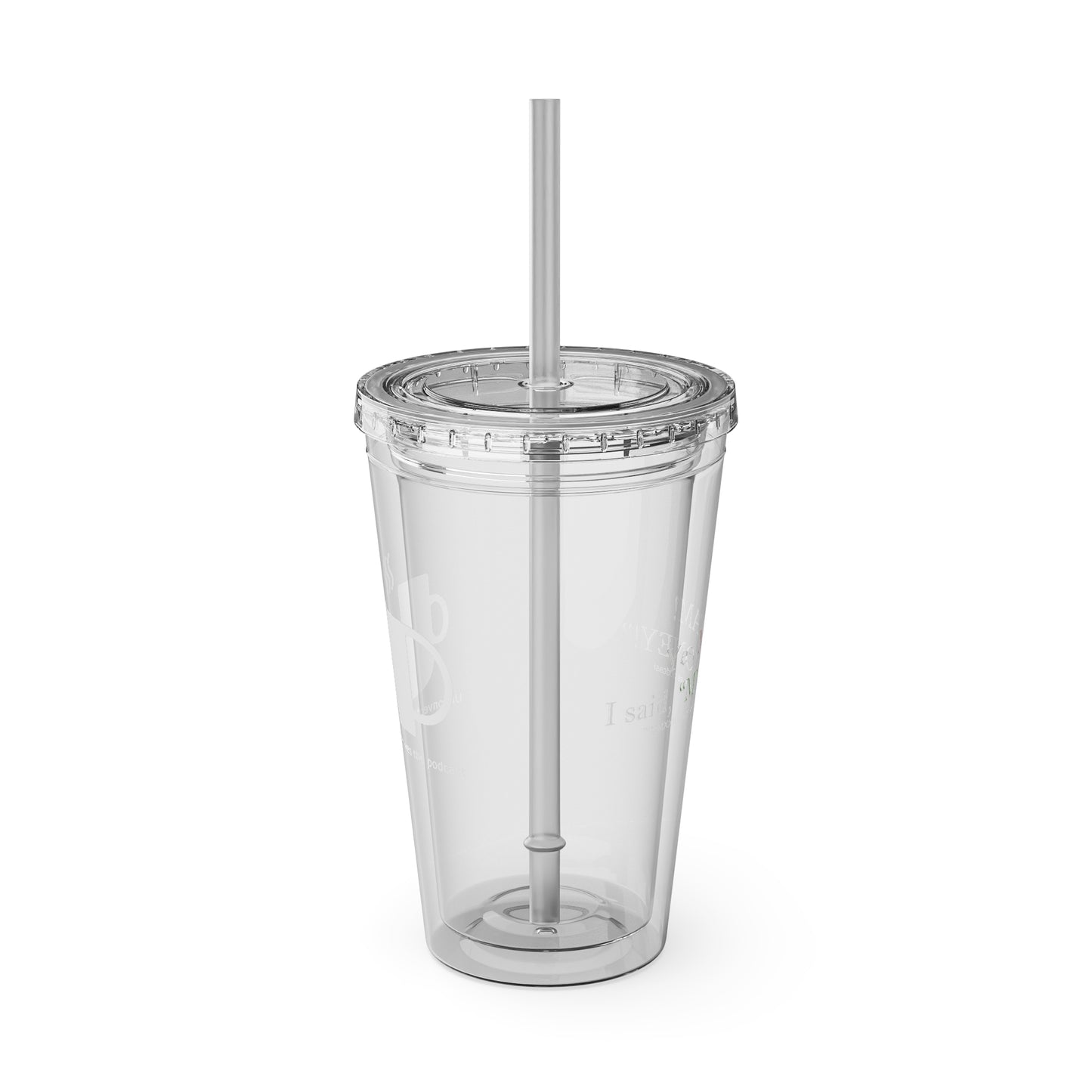 Ma'am My Money Sunsplash Tumbler with Straw, 16 oz - WL