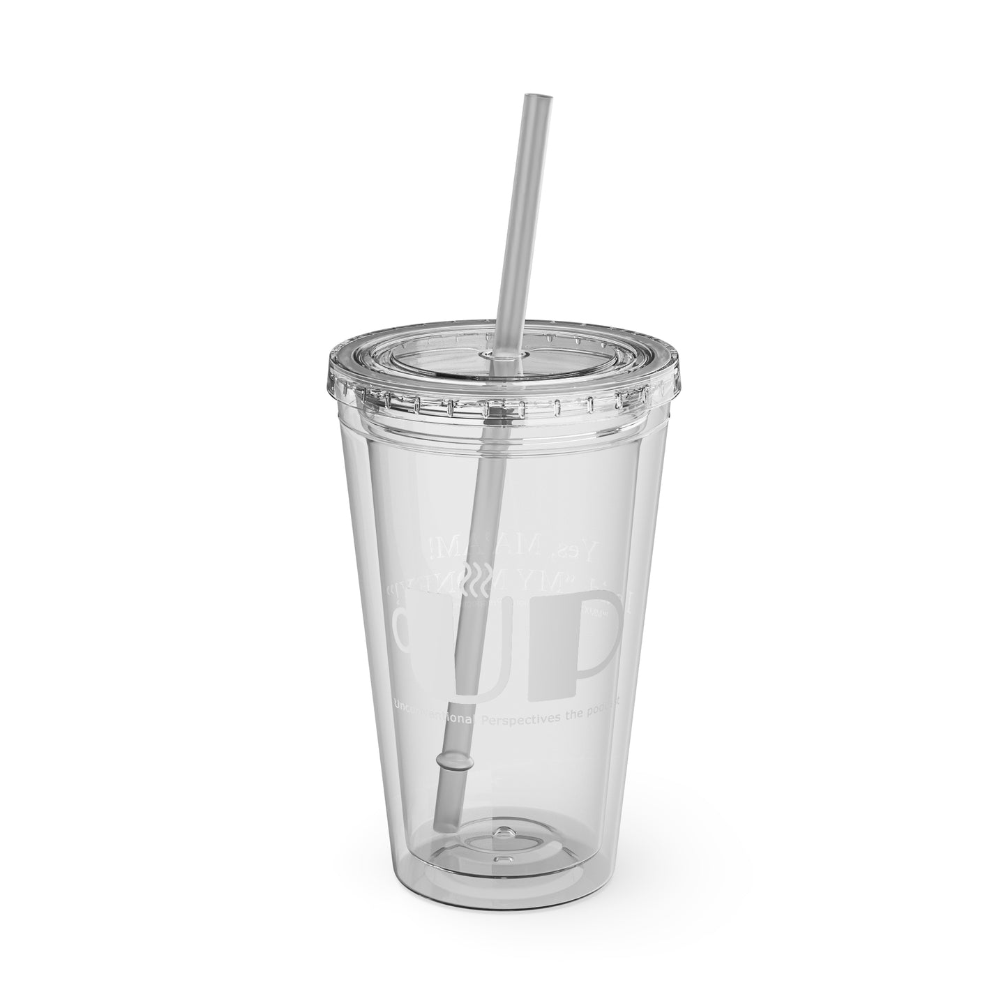 Ma'am My Money Sunsplash Tumbler with Straw, 16 oz - WL