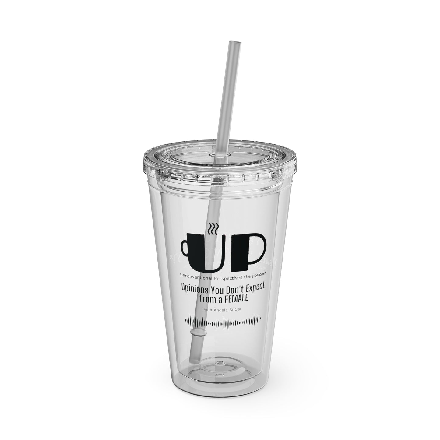 Bitch My Money Sunsplash Tumbler with Straw, 16 oz - BL