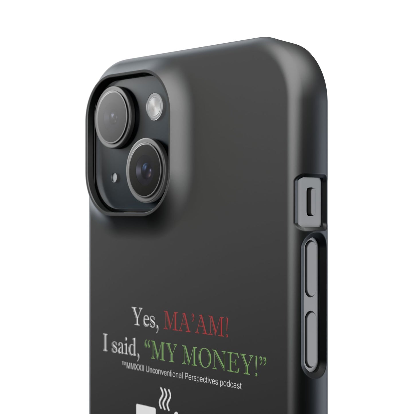 Ma'am My Money Slim Cases, Black - WL