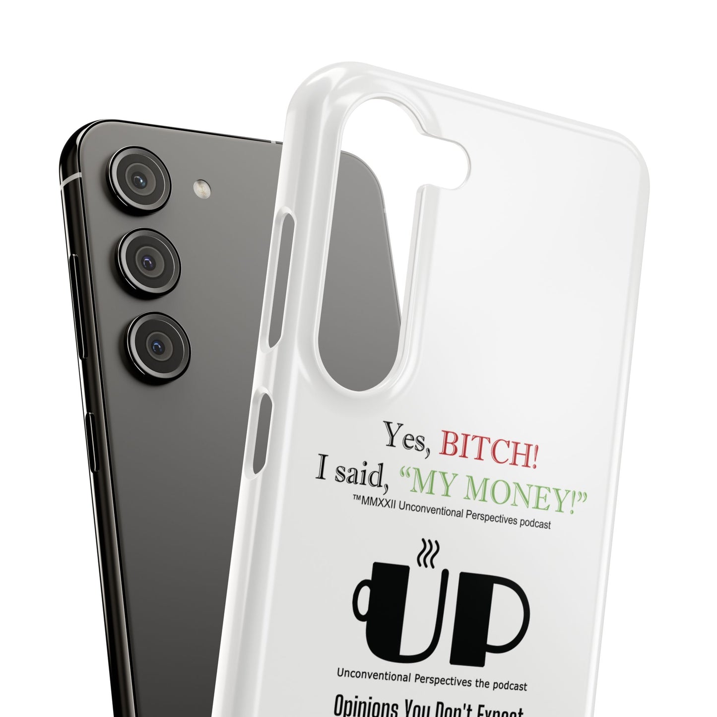 Bitch My Money Slim Cases, White - BL