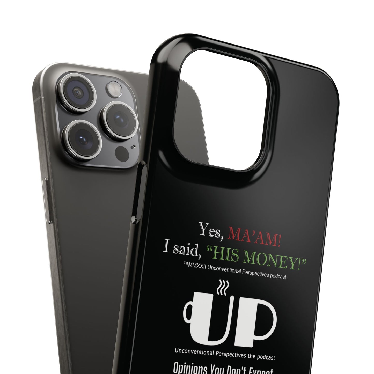 Ma'am His Money Slim Cases, Black - WL