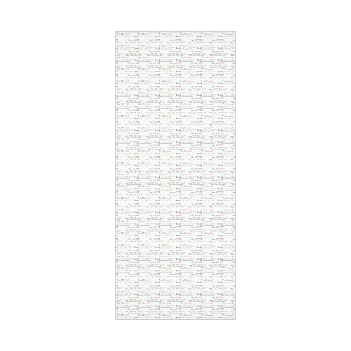 Ma'am My Money Gift Wrap Papers, White - BL